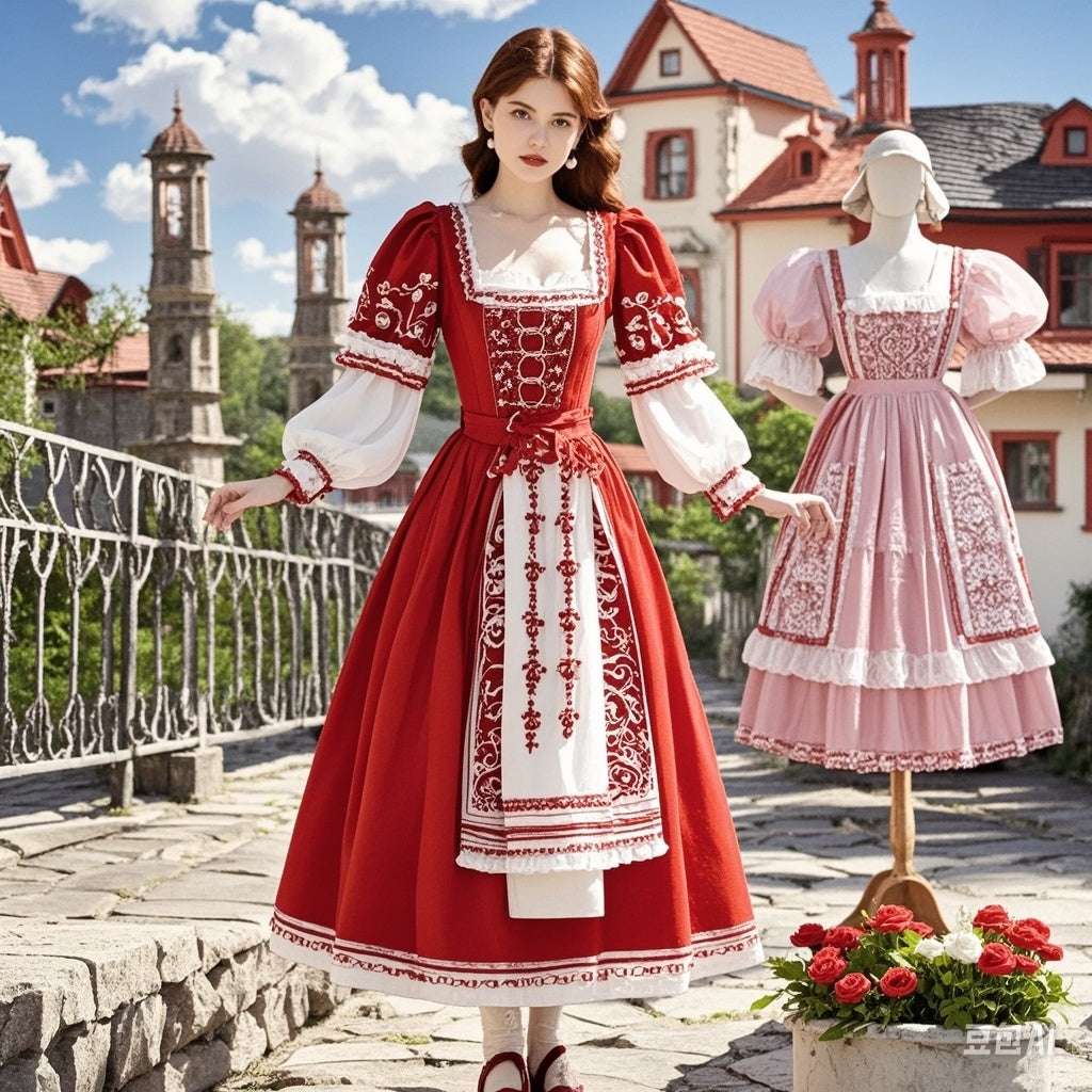 The red dirndl - a stylish eye-catcher